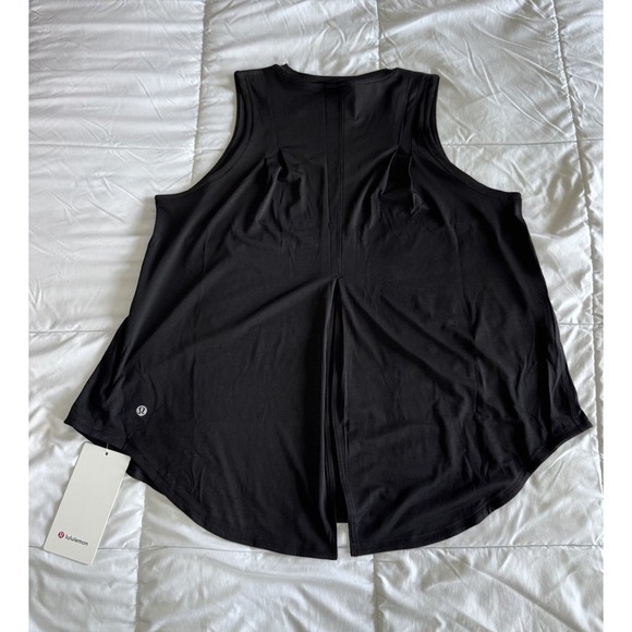 New Lululemon Lightweight Split-Back Training Tank Black Size Large, Yoga NWT - Picture 5 of 9